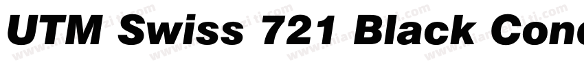 UTM Swiss 721 Black CondensedBebas字体转换